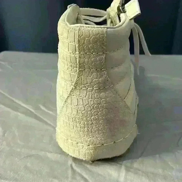 Vans SK8-Hi CAP Glitter Mix White Crocodile Embossed Size 8.0 Men, 9.5 Women - Picture 6 of 12